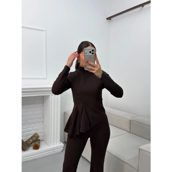 Madeline Triko Takım - KAHVE