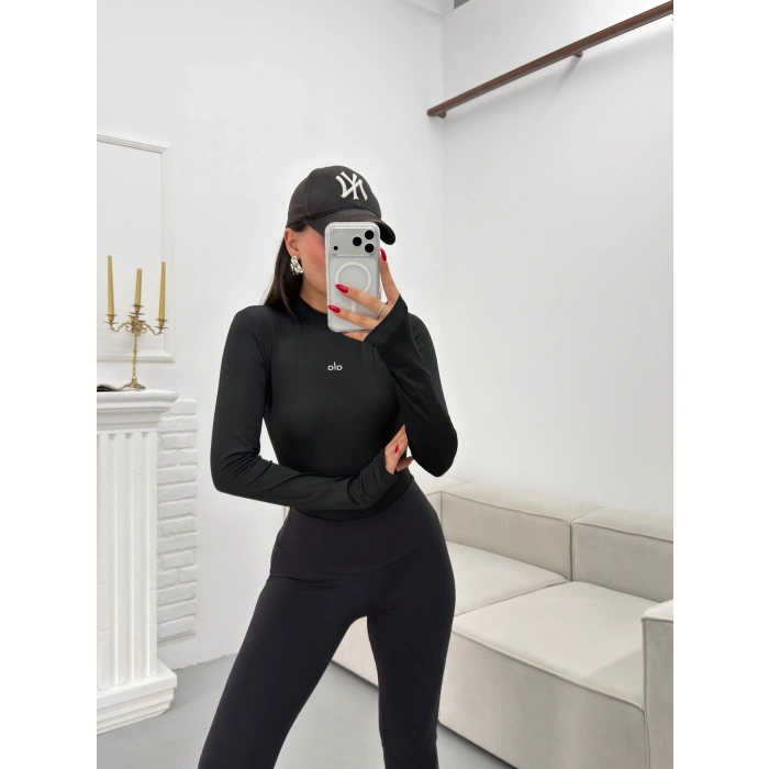 Marka Balıkçı Bodysuit - SİYAH