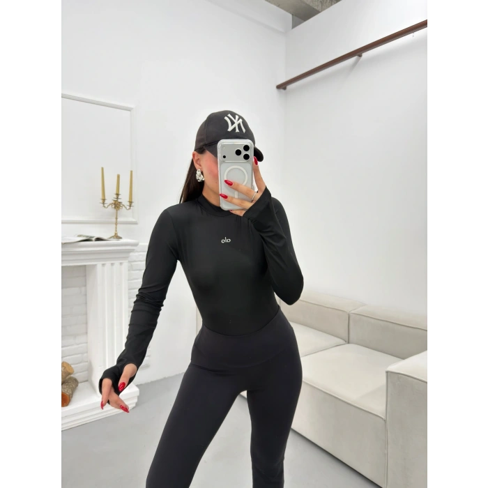 Marka Balıkçı Bodysuit - SİYAH