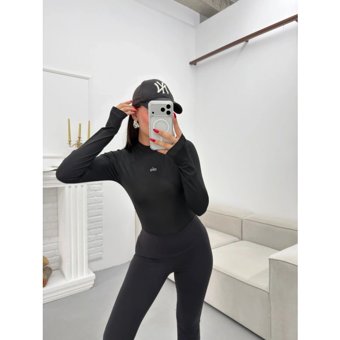 Marka Balıkçı Bodysuit - SİYAH