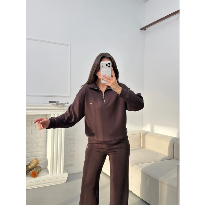 Marka Muadil Oversize Takım - KAHVE