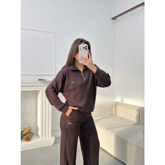 Marka Muadil Oversize Takım - KAHVE