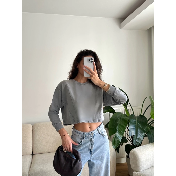 Modal Yıkamalı Sweat