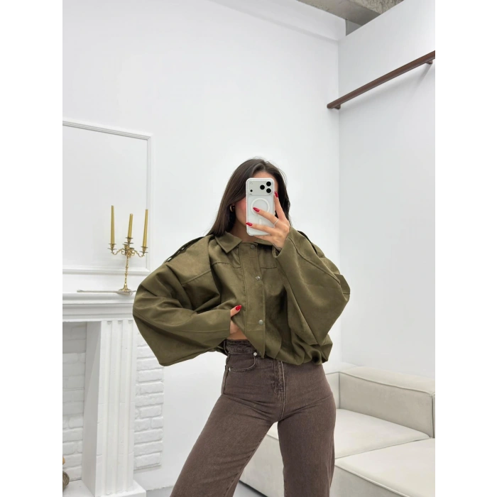 Muadil Oversize Ceket - HAKİ