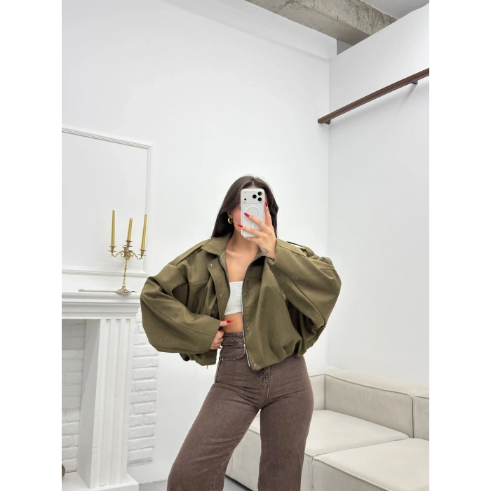 Muadil Oversize Ceket - HAKİ