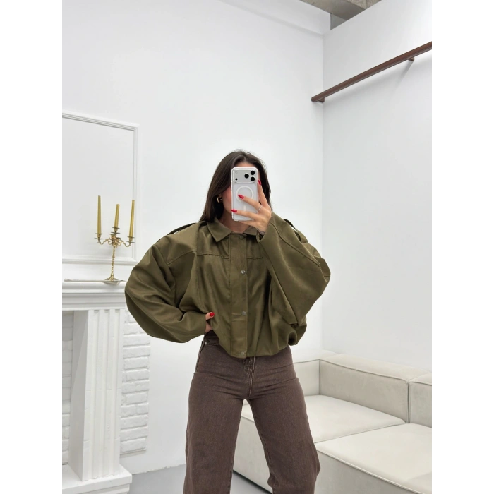 Muadil Oversize Ceket - HAKİ