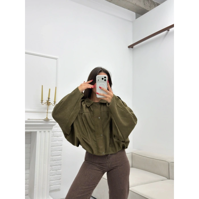 Muadil Oversize Ceket - HAKİ