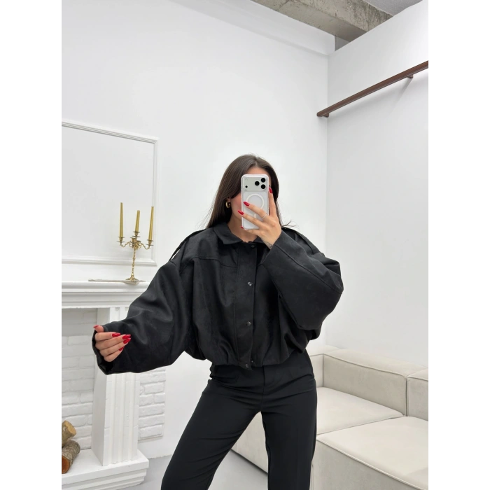 Muadil Oversize Ceket - SİYAH