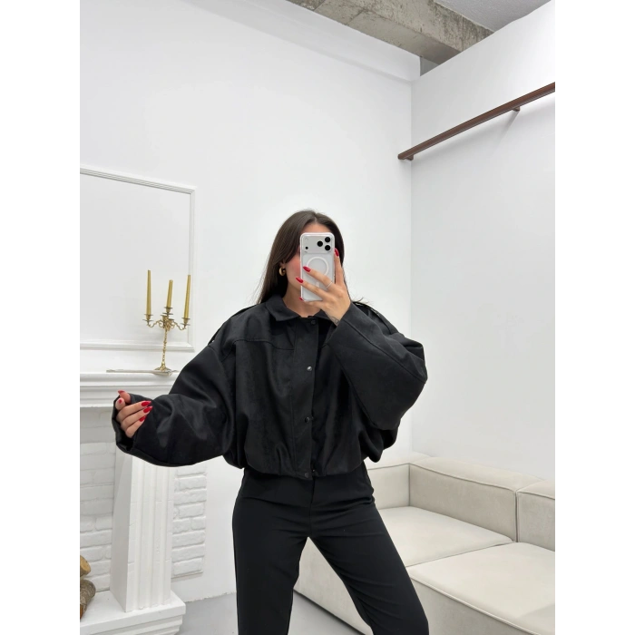 Muadil Oversize Ceket - SİYAH