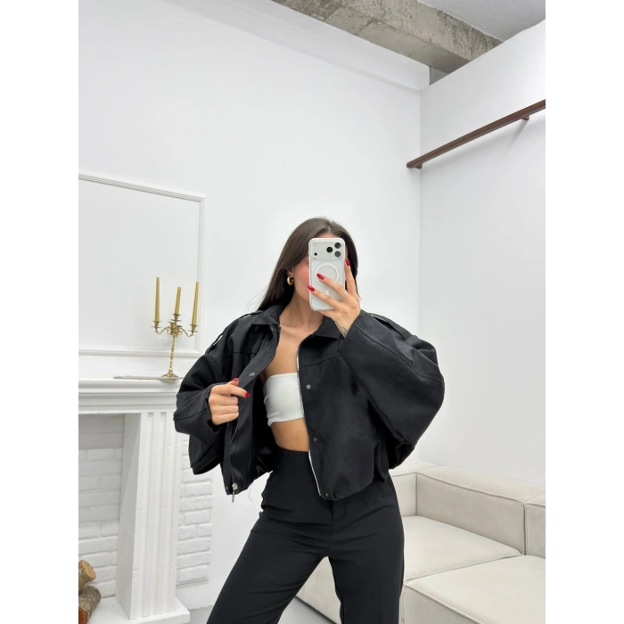 Muadil Oversize Ceket - SİYAH