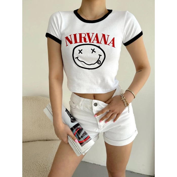Nirvana Crop T-shirt