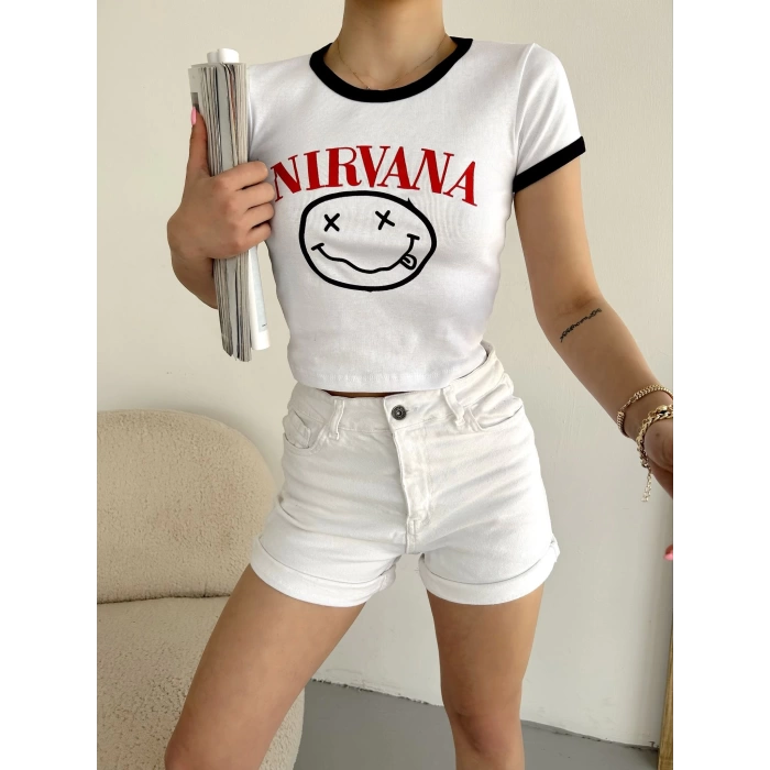 Nirvana Crop T-shirt