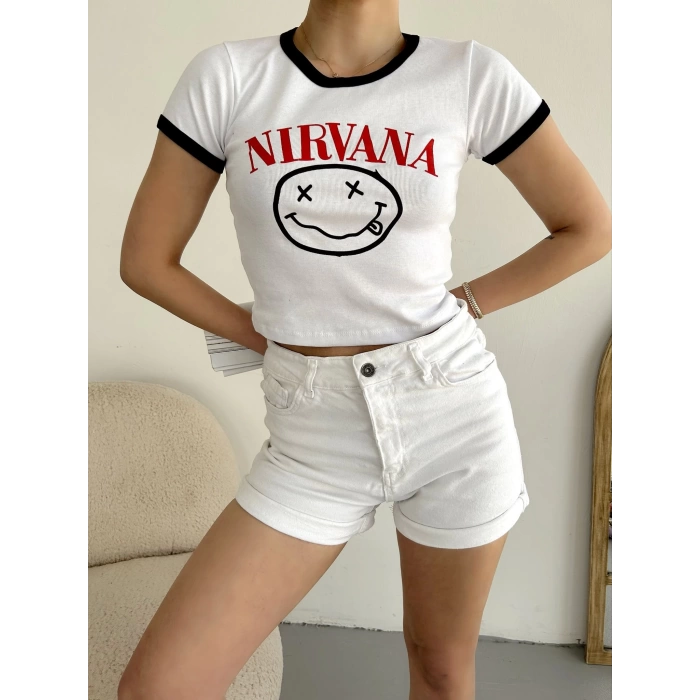 Nirvana Crop T-shirt