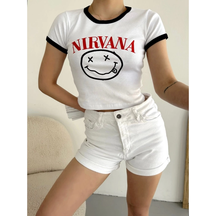 Nirvana Crop T-shirt