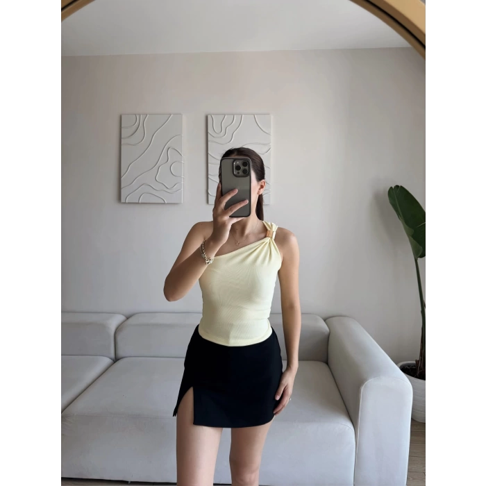 Omuz Aksesuar Crop - SARI