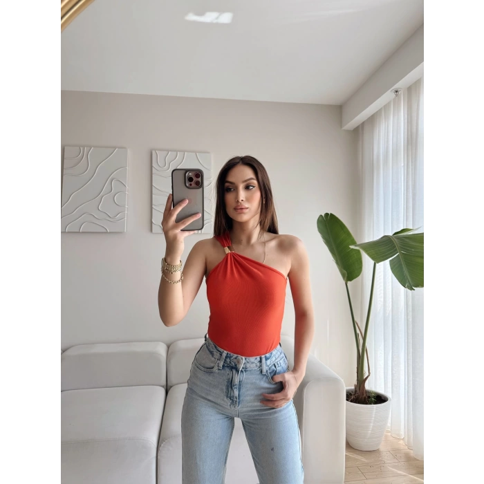 Omuz Aksesuar Crop - TURUNCU