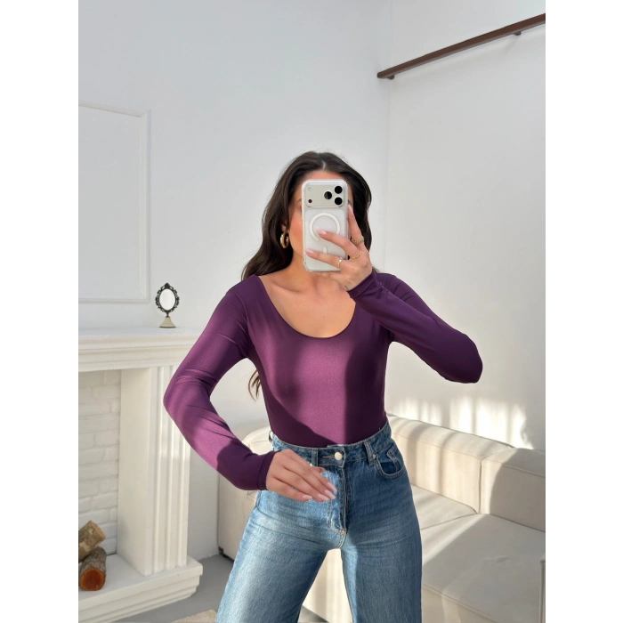 Oval Yaka Bodysuit - MOR