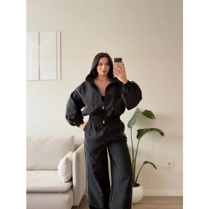Oversize Bomber Paraşüt Takım - SİYAH