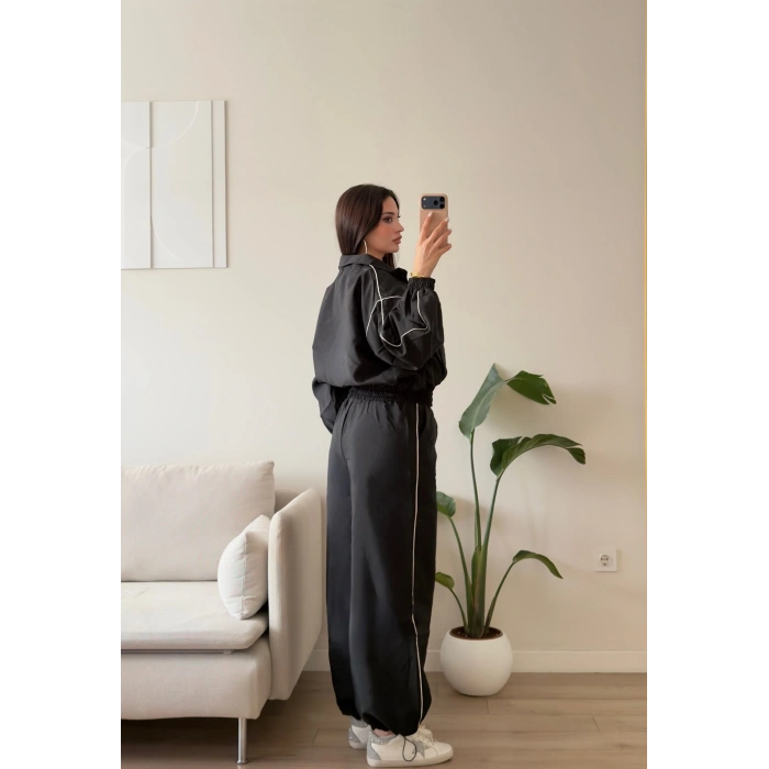 Oversize Bomber Paraşüt Takım - SİYAH