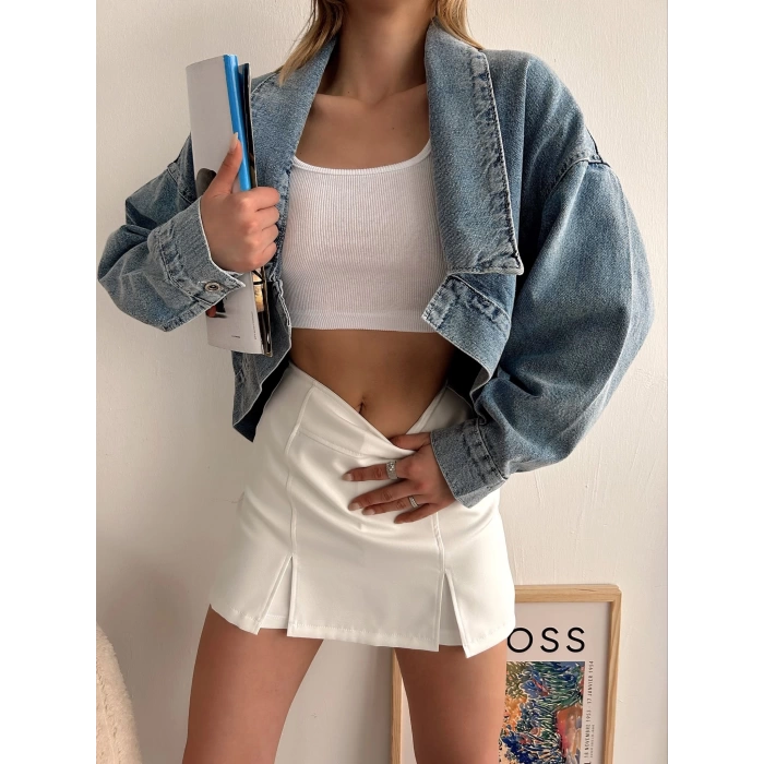 Oversize Kot Ceket-MAVİ