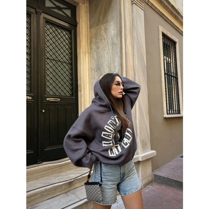2PAC Oversize Unisex Kapüşonlu Sweat