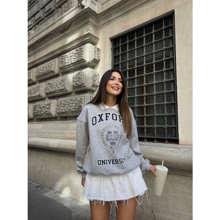 Oxford Kolej Unisex Oversize Sweat