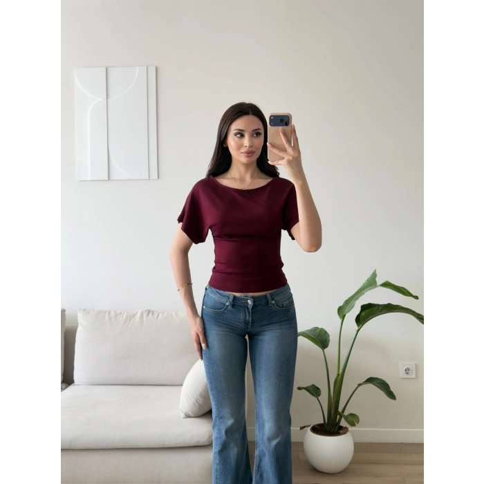 OYS Yarasa Kol Bluz - BORDO