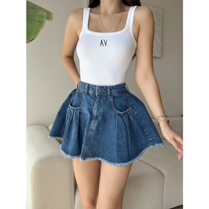 Poppy Jean Etek - KOYU MAVİ