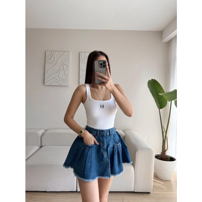 Poppy Jean Etek - KOYU MAVİ