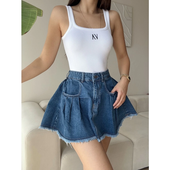 Poppy Jean Etek - KOYU MAVİ