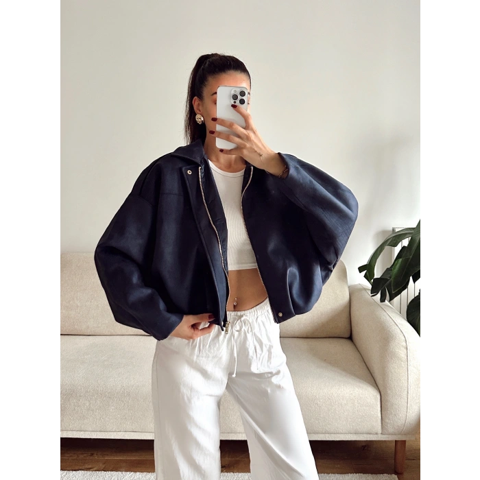 Premium Oversize Ceket - LACİVERT