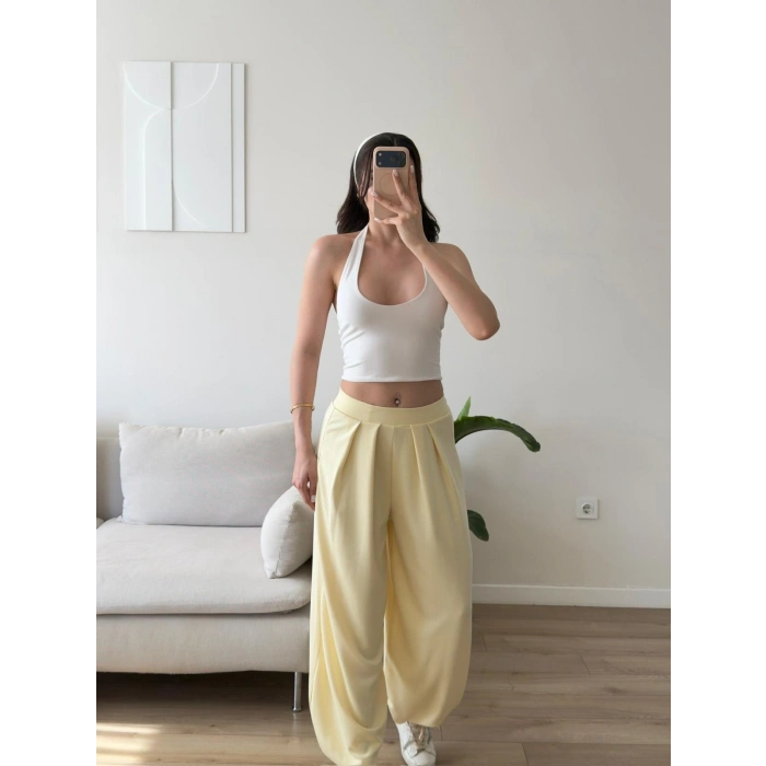 Premium Şalvar Pantolon - SARI
