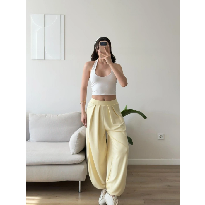 Premium Şalvar Pantolon - SARI