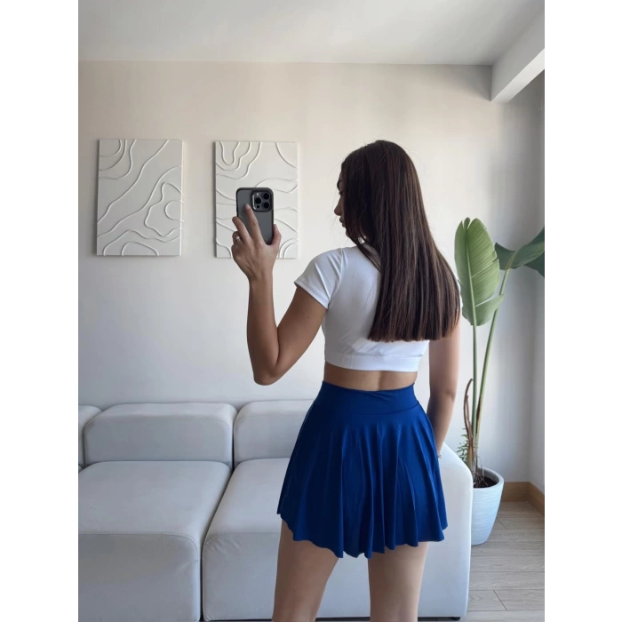 Sandy Şort Etek - LACİVERT