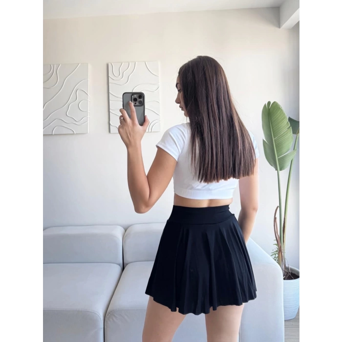 Sandy Şort Etek - SİYAH