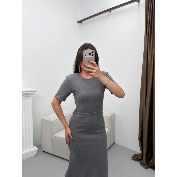 Selanik Balık Elbise - GRİ