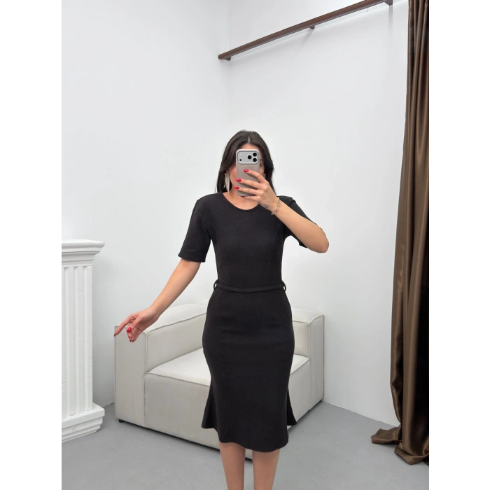 Selanik Balık Elbise - SİYAH