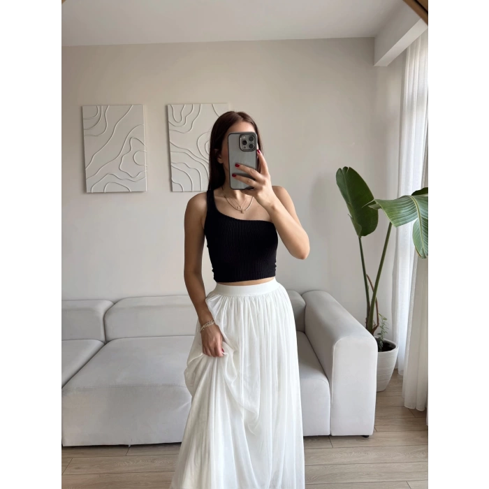 Şifon Astarlı Etek