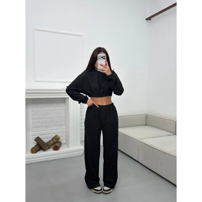 Simli Çizgili İkili Takım