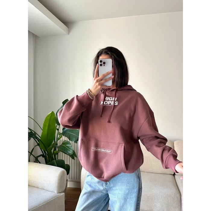 Sırt Baskı Hıgh Hopes Sweat