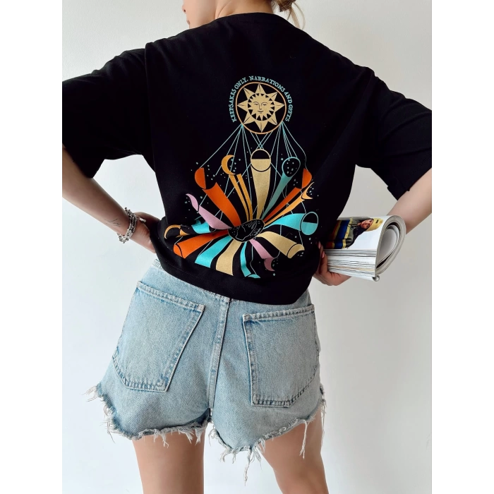 Sırt Baskı Unisex Oversize T-shirt