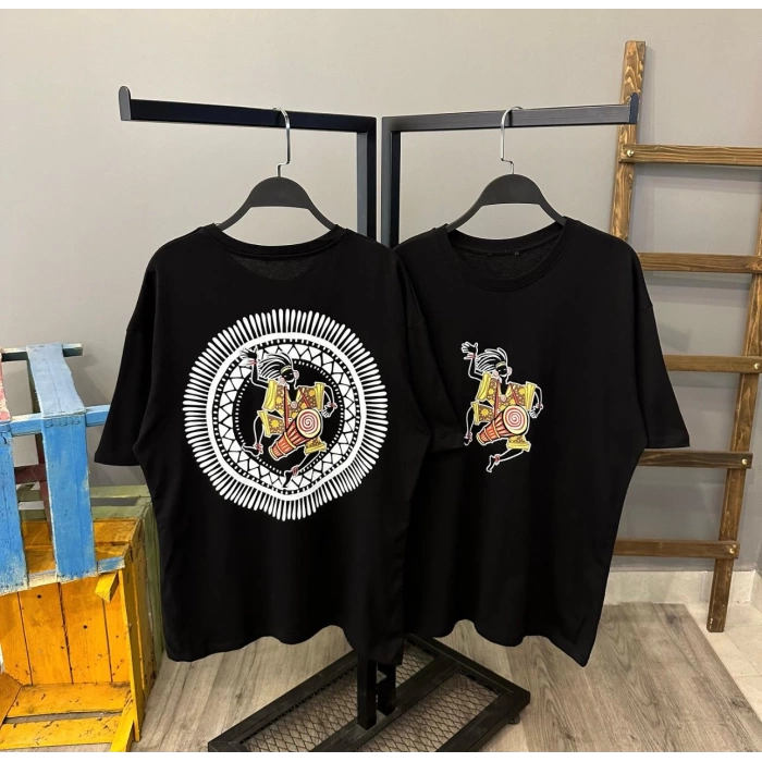 Sırt Baskı Unisex Oversize T-shirt