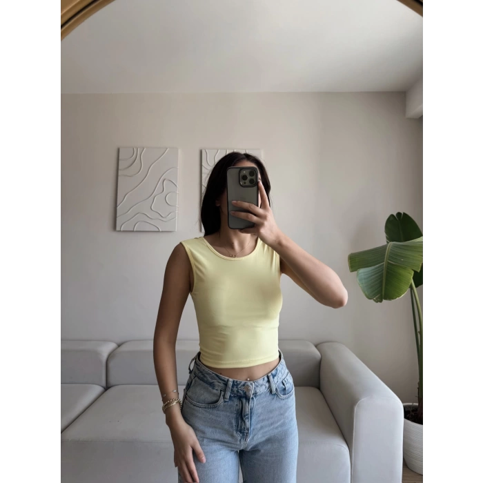 Sırt Kare Crop - SARI