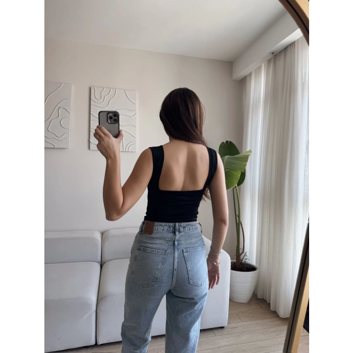 Sırt Kare Crop - SİYAH