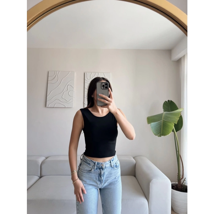 Sırt Kare Crop - SİYAH