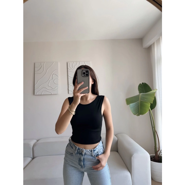 Sırt Kare Crop - SİYAH