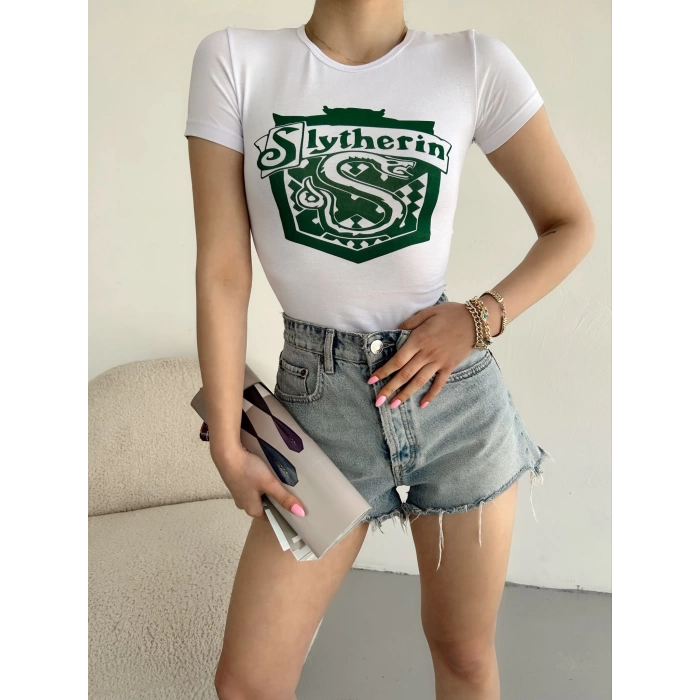 Slytherin Crop T-shirt