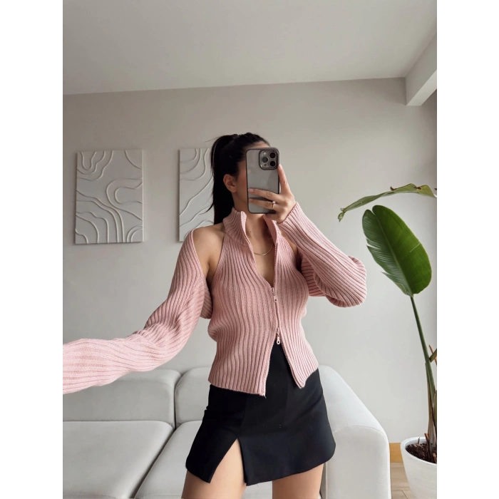 Triko İkili Takım - PEMBE