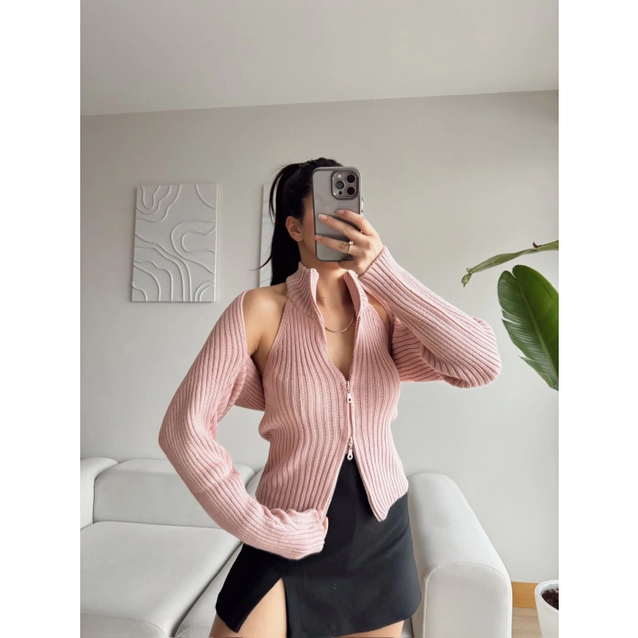 Triko İkili Takım - PEMBE