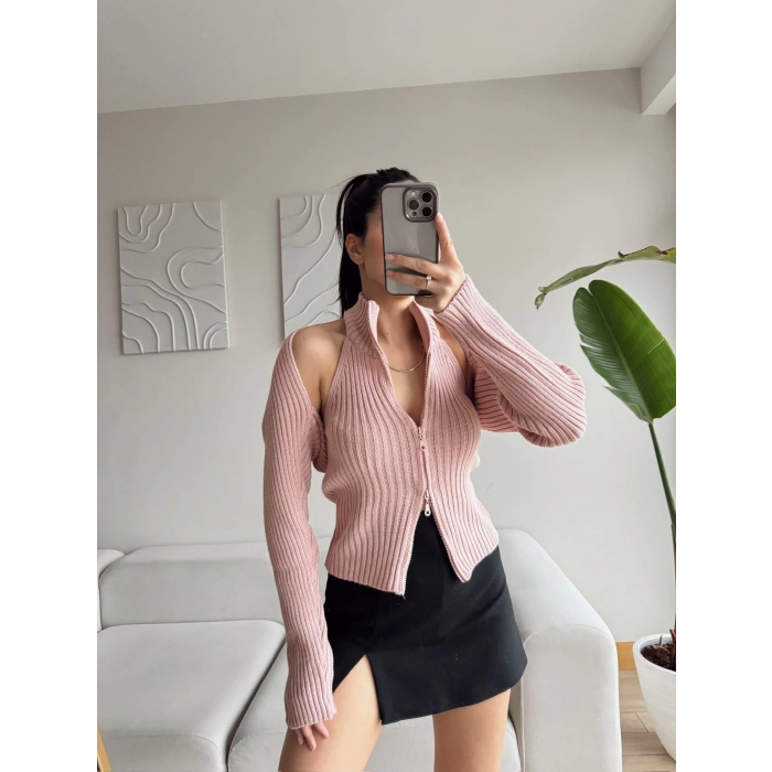 Triko İkili Takım - PEMBE